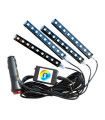 ΣΥΣΤΗΜΑ ΕΣΩΤΕΡΙΚΟΥ ΦΩΤΙΣΜΟΥ ATHMOSPHERE KIT 4ΤΕΜ. 9LED RGB MULTICOLOR ΜΕ ΦΙΣ ΑΝΑΠΤΗΡΑ