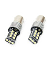 P21W 1156 12-24V 7.5W 6.000K 800lm ΛΑΜΠΑ LED CANBUS 15SMD 2835 AMiO - 2 ΤΕΜ.