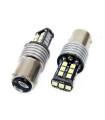 P21/5W 1157 12-24V 7.5W 6.000K 800lm LED CAN-BUS 15SMD 2835 ΑΜΙΟ -2ΤΕΜ