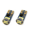 T10e W5W CANBUS 12/24V 2,2W LED 18xSMD2016 ULTRA BRIGHT ΛΕΥΚΟ 5600K 10x25mm AMIO – 2 ΤΕΜ.