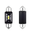 ΛΑΜΠΑΚΙΑ ΠΛΑΦΟΝΙΕΡΑΣ 36mm 12/24V 3,1W 5600K 1LED ULTRA BRIGHT CAN-BUS FESTOON (ΛΕΥΚΟ) AMiO - 2 ΤΕΜ.