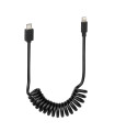 ΚΑΛΩΔΙΟ ΦΟΡΤΙΣΗΣ ΚΙΝΗΤΟΥ E-BIKE SPRING MICRO USB- APPLE 8 PIN ΣΠΙΡΑΛ 25-100cm