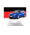 FORD FOCUS 5D HB 2011+ TRIM ΠΑΡΑΘΥΡΩΝ  ΑΝΟΞ.ΑΤΣΑΛΙ ΧΡΩΜΙΟ S-DIZAYN - 8ΤΕΜ