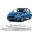 FORD FIESTA HB 5D 09+ TRIM ΠΑΡΑΘΥΡΩΝ  ΑΝΟΞΕΙΔΩΤΟ ΑΤΣΑΛΙ ΧΡΩΜΙΟ ​ S-DIZAYN - 16 TEM.