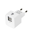 ΦΟΡΤΙΣΤΗΣ ME OIKIAKH ΠΡΙΖΑ 220/240V 12W 2400mA ΜΕ 2 ΘΥΡΕΣ USB (A+A) LAMPA - 1 ΤΕΜ