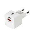 ΦΟΡΤΙΣΤΗΣ ME OIKIAKH ΠΡΙΖΑ 220/240V 20W  ΜΕ 2 ΘΥΡΕΣ USB (A+C) LAMPA - 1 ΤΕΜ.