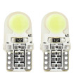 T10 12V W2,1x9,5d ΛΕΥΚΟ 5.600K 1xCOB LED ΣΙΛΙΚΟΝΗΣ(ΚΑΡΦΩΤΟ) AMIO - 2 ΤΕΜ.