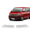 VW T6 TRANSPORTER VAN 2015+ ΔΙΑΚΟΣΜΗΤΙΚΕΣ ΓΡΙΛΙΕΣ ΜΑΣΚΑΣ ΕΜΠΡΟΣ ΧΡΩΜΙΟΥ 8ΤΕΜ.