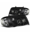 Μπροστινά Φανάρια Set Για Mercedes-Benz C-Class W202 93-01 Projectors Μαύρα H1/H1/H3 Manual Sonar