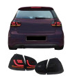 Πισινά Φανάρια Set Για Vw Golf V (5) 03-08 Led Dynamic Urban Style Μαύρα Winjet