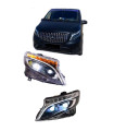 Μπροστινά Φανάρια Set Για Mercedes-Benz Vito W447 14+ DRL Led Tube & Led Signal Dynamic Μαύρα Με Μοτέρ Carner