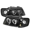 Μπροστινά Φανάρια Set Για Audi A3 8L Angel Eyes & Led Μαύρα H1/H1 Sonar