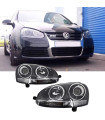 Μπροστινά Φανάρια Set Για Vw Golf V (5) 03-08 Projectors GTI / R32 Look Χρωμίου H7/H7 Με Μοτέρ & E-Mark Carner