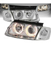 Μπροστινά Φανάρια Set Για Vw Passat 3B 96-00 Angel Eyes Χρωμίου H7/H7 Depo