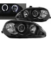 Μπροστινά Φανάρια Set Για Honda Civic 99-02 Angel Eyes Μαύρα H1/H1 Manual Sonar