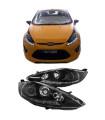 Μπροστινά Φανάρια Set Για Ford Fiesta 08-12 DRL Μαύρα H7/H1 Με Μοτέρ Sonar