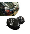 Μπροστινά Φανάρια Set Για Mini Cooper (R55/56/57/58/59) 06-13 Angel Eyes Μαύρα H9 Με Μοτέρ JunYan