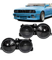 Μπροστινά Φανάρια Set Για Bmw 3 E30 82-94 Projectors Μαύρα Με Σταυρό H1/H1 Depo