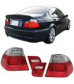 Πισινά Φανάρια Set Για Bmw 3 E46 Sedan 98-01 Led Κόκκινο/Crystal Eagle Eyes