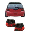 Πισινά Φανάρια Set Για Vw Golf IV (4) 97-03 Κόκκινο/Φιμέ Depo