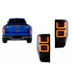 Πισινά Φανάρια Set Για Ford Ranger 12-18 Led Bar Dynamic Μαύρα Full Led VLand