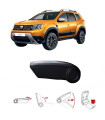 Κονσόλα Χειροφρένου Τεμπέλης Armster OE1 TR Limited Με Usb Για Dacia Duster 2018+ Χωρίς Εργοστασιακό Τεμπέλη Μαύρο Χρώμα Με Κόκκ