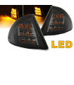 Μπροστινά Φλας Για Bmw 3 E46 99-01 Sedan/Touring Μαύρα/Clear Led 2 Τεμάχια Eagle Eyes