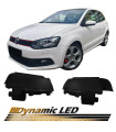 Φλας Καθρέπτη Για Vw Polo 6R 6C 09-17 Dynamic Led Canbus Μαύρο/Φιμέ 2 Τεμάχια