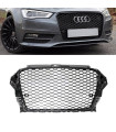 Μάσκα Για Audi A3 8V 12-16 RS3 Look Κυψελωτή Γυαλιστερό Μαύρο 1 Τεμάχιο