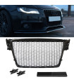 Μάσκα Για Audi A4 B8 08-11 RS4 Look Κυψελωτή Γυαλιστερό Μαύρο 1 Τεμάχιο