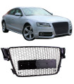 Μάσκα Για Audi A5 8T 07-11 RS5 Look Κυψελωτή Γυαλιστερό Μαύρο 1 Τεμάχιο