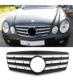 Μάσκα Για Mercedes-Benz E-Class W211 06-09 Amg Look Με 4 Γρίλιες Μαύρο/Χρώμιο 1 Τεμάχιο