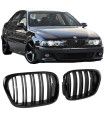 Καρδιές Μάσκας Για Bmw 5 E39 96-03 M4 Look Με Διπλή Γρίλια Μαύρο Γυαλιστερό 2 Τεμάχια