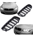 Καρδιές Μάσκας Για Bmw 3 E90 /E91 08-11 M4 Look Με Διπλή Γρίλια Μαύρο Ματ 2 Τεμάχια