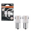 Λάμπες Led Για Φλας P21W BA15S Πορτοκαλί 12volt 1.3 watt Osram 7506DYP-02B 2 Τεμάχια