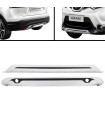 Skid Plates Προφυλακτήρων Off Road Package Για Nissan Qashqai J11 2014-2017 (PDC) Ασημί 2 Τεμάχια