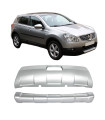 Skid Plates Προφυλακτήρων Off Road Package Για Nissan Qashqai J10 2007-2010 Ασημί 2 Τεμάχια