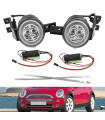 Μπροστινά Φλας Για Mini Cooper R50 / R53 / R52 01-06 Με Φώτα Θέσης Led White 2 Τεμάχια