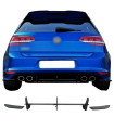 Diffuser Πίσω Προφυλακτήρα Για VW Golf VII (7) 13-17 Για R Έκδοση Mat Black 3 Bars & 2 Side Splitters Από Πλαστικό 3 Τεμάχια