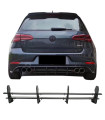 Diffuser Πίσω Προφυλακτήρα Για VW Golf VII (7.5) 17-20 Facelift Για R Έκδοση Μαύρο Ματ 4 Bars Από Abs Πλαστικό 1 Τεμάχιο