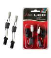 Αντίστασεις Canceller Canbus Για Led Με T10 w5w Κούμπωμα Plug & Play 5W X-Tec 2 Τεμάχια