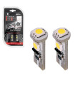 Λάμπες Led T10 12volt 3 Smd Led Canbus Λευκό Φως RaceSport LIT0505 2 Τεμάχια