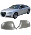 Καπάκια Καθρεφτών Για Audi A3 8P 08-11, A4 B8 08-11, A5 8T 07-11, A6 4F 08-11 (Metal) Brushed Aluminium 2 Τεμάχια