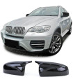 Καπάκια Καθρεφτών Για Bmw X5 E70 06-13 / X6 E71 08-13 M4 Look Γυαλιστερό Μαύρο 2 Τεμάχια