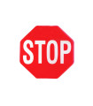 Αυτοκόλλητο Σήμα "STOP" 9cm x 8.8cm Με Επικάλυψη Σμάλτου 1 Τεμάχιο