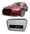 Μάσκα Για Audi A6 4G C7 11-15 RS6 Look Κυψελωτή Γυαλιστερό Μαύρο 1 Τεμάχιο