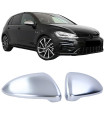 Καπάκια Καθρεφτών Για VW Golf VII (7) 12-20 / Touran 15+ Brushed Aluminium 2 Τεμάχια