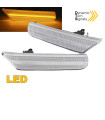 Πλαϊνά Φλας Φτερού Για Porsche 911 996 99-04 / Boxster 986 96-04 Led Dynamic Άσπρα 2 Τεμάχια