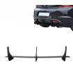 Diffuser Πίσω Προφυλακτήρα Για VW Scirocco 09-17 Για R Έκδοση Mat Black 3 Bars