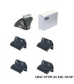 Πόδια / Άκρα Για Μπάρες Οροφής CRUZ Optiplus Rail FIX 936-541 Για Renault Kadjar 15+ Με Ενσωματωμένο Railing Σετ 4 Τεμάχια